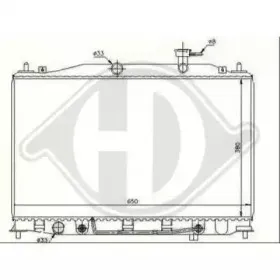 Радиатор, охлаждение двигателя DIEDERICHS купить