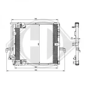 Радиатор, охлаждение двигателя DIEDERICHS купить