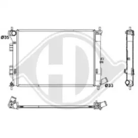 Радиатор, охлаждение двигателя DIEDERICHS купить
