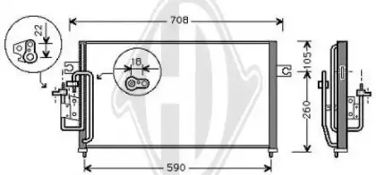 Конденсатор, кондиционер DIEDERICHS купить