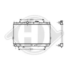Радиатор, охлаждение двигателя DIEDERICHS купить