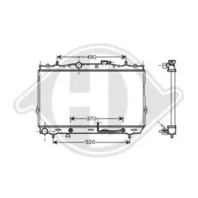 Радиатор, охлаждение двигателя DIEDERICHS купить