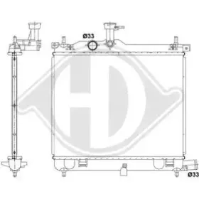 Радиатор, охлаждение двигателя DIEDERICHS купить
