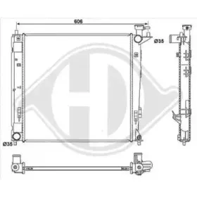 Радиатор, охлаждение двигателя DIEDERICHS купить