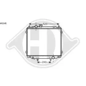Радиатор, охлаждение двигателя DIEDERICHS купить
