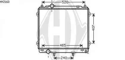 Радиатор, охлаждение двигателя DIEDERICHS купить