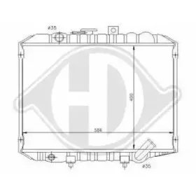 Радиатор, охлаждение двигателя DIEDERICHS купить
