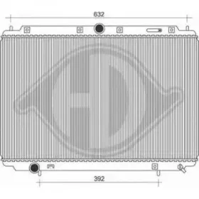 Радиатор, охлаждение двигателя DIEDERICHS купить