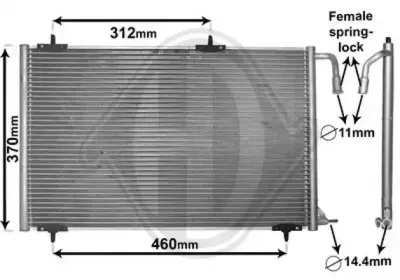 Конденсатор, кондиционер DIEDERICHS купить