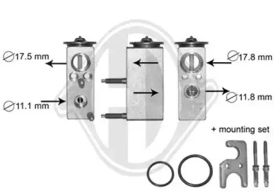 Расширительный клапан, кондиционер DIEDERICHS купить