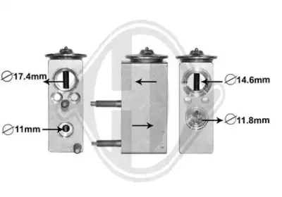 Расширительный клапан, кондиционер DIEDERICHS купить