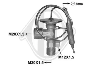 Расширительный клапан, кондиционер DIEDERICHS купить