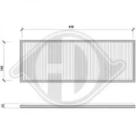 Фильтр, воздух во внутренном пространстве DIEDERICHS купить