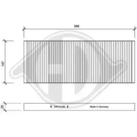 Фильтр, воздух во внутренном пространстве DIEDERICHS купить