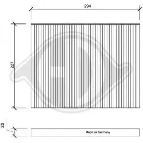Фильтр, воздух во внутренном пространстве DIEDERICHS купить