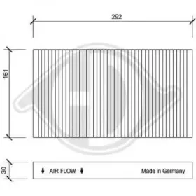 Фильтр, воздух во внутренном пространстве DIEDERICHS купить