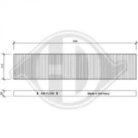 Фильтр, воздух во внутренном пространстве DIEDERICHS купить