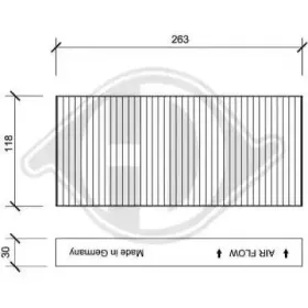 Фильтр, воздух во внутренном пространстве DIEDERICHS купить