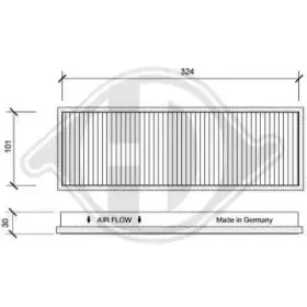 Фильтр, воздух во внутренном пространстве DIEDERICHS купить
