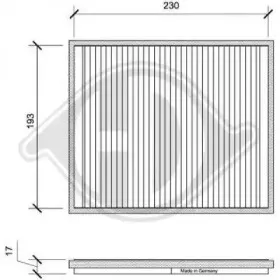 Фильтр, воздух во внутренном пространстве DIEDERICHS купить
