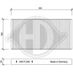 Фильтр, воздух во внутренном пространстве DIEDERICHS купить