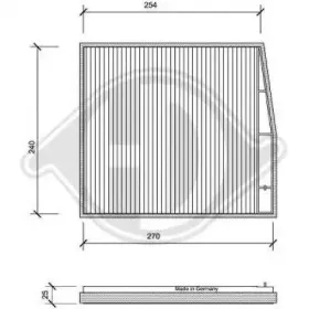 Фильтр, воздух во внутренном пространстве DIEDERICHS купить