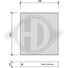 Фильтр, воздух во внутренном пространстве DIEDERICHS купить