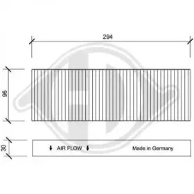 Фильтр, воздух во внутренном пространстве DIEDERICHS купить