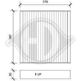 Фильтр, воздух во внутренном пространстве DIEDERICHS купить