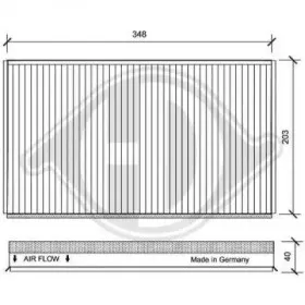Фильтр, воздух во внутренном пространстве DIEDERICHS купить