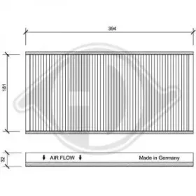 Фильтр, воздух во внутренном пространстве DIEDERICHS купить