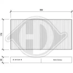 Фильтр, воздух во внутренном пространстве DIEDERICHS купить