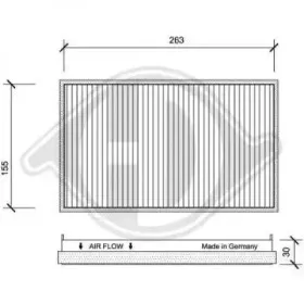 Фильтр, воздух во внутренном пространстве DIEDERICHS купить