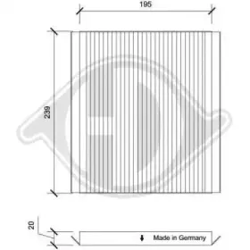 Фильтр, воздух во внутренном пространстве DIEDERICHS купить