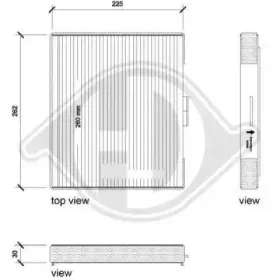 Фильтр, воздух во внутренном пространстве DIEDERICHS купить