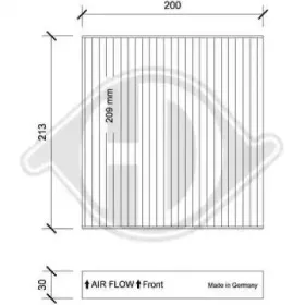 Фильтр, воздух во внутренном пространстве DIEDERICHS купить