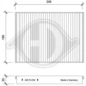 Фильтр, воздух во внутренном пространстве DIEDERICHS купить