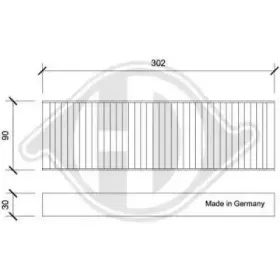 Фильтр, воздух во внутренном пространстве DIEDERICHS купить