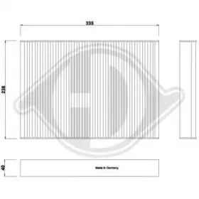 Фильтр, воздух во внутренном пространстве DIEDERICHS купить