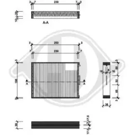 Фильтр, воздух во внутренном пространстве DIEDERICHS купить