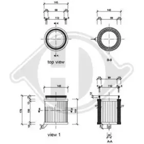 Фильтр, воздух во внутренном пространстве DIEDERICHS купить