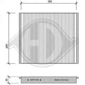 Фильтр, воздух во внутренном пространстве DIEDERICHS купить