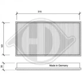 Фильтр, воздух во внутренном пространстве DIEDERICHS купить