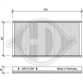 Фильтр, воздух во внутренном пространстве DIEDERICHS купить