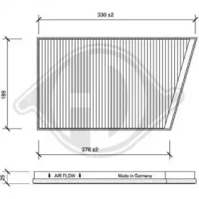 Фильтр, воздух во внутренном пространстве DIEDERICHS купить