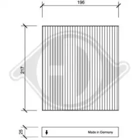 Фильтр, воздух во внутренном пространстве DIEDERICHS купить