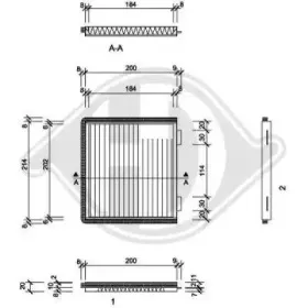 Фильтр, воздух во внутренном пространстве DIEDERICHS купить