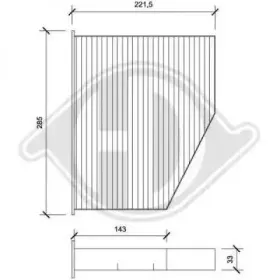 Фильтр, воздух во внутренном пространстве DIEDERICHS купить
