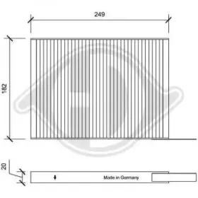 Фильтр, воздух во внутренном пространстве DIEDERICHS купить