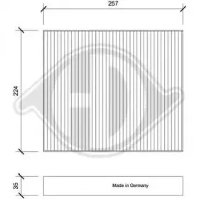 Фильтр, воздух во внутренном пространстве DIEDERICHS купить